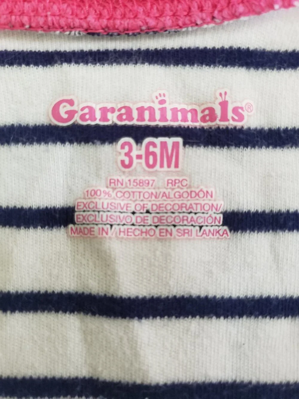 Garanimals Ladybug Baby Footie Size 3-6M